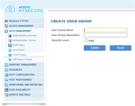 Accops HySecure 5.2 Knowledge Center.